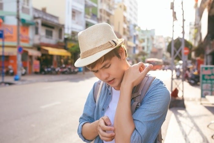 Skin itching due to liver disease