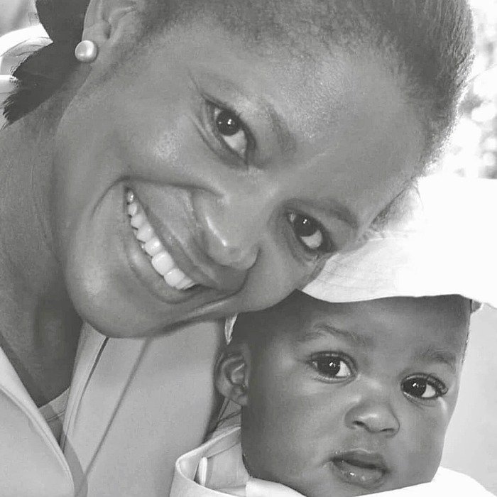 Pitso Mosimane's Wife and Son