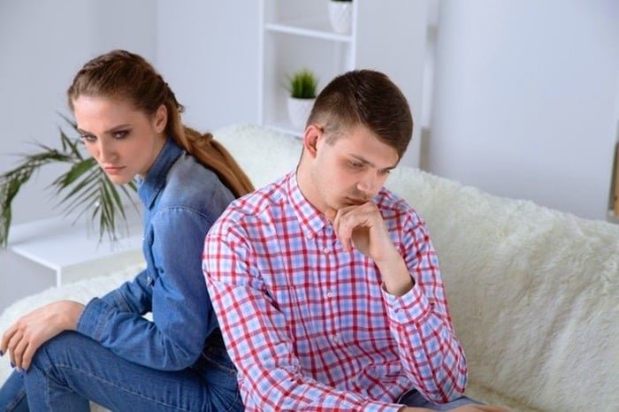 Sad couple