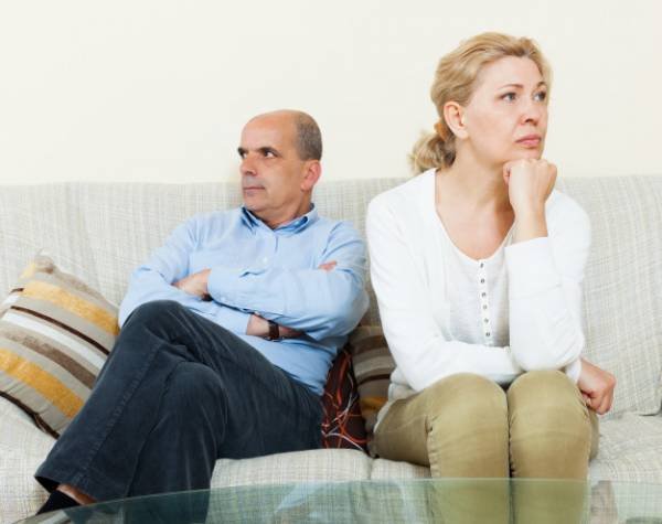 Behavior with an aggressive spouse