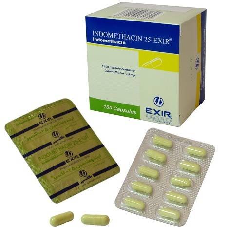 Side effects of indomethacin medication