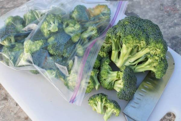 Broccoli in Ziplock