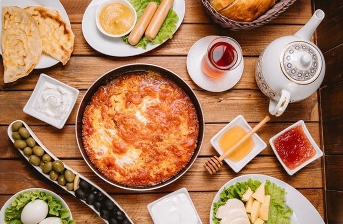 Breakfast table