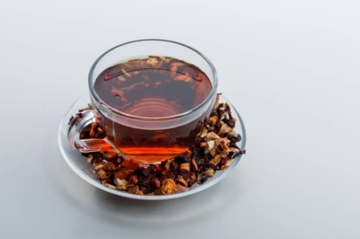 Drinking tea