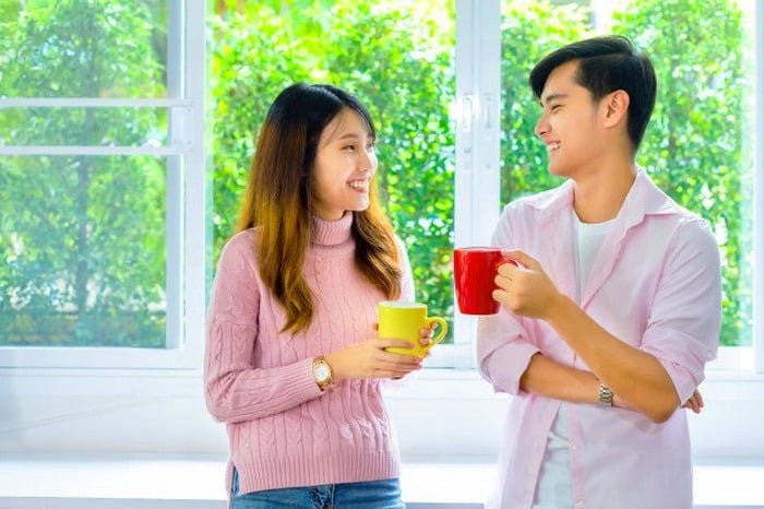 eye contact with partner husband and wife