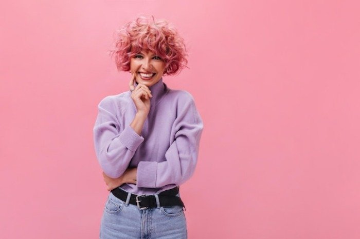Strawberry blonde for wheatish skin