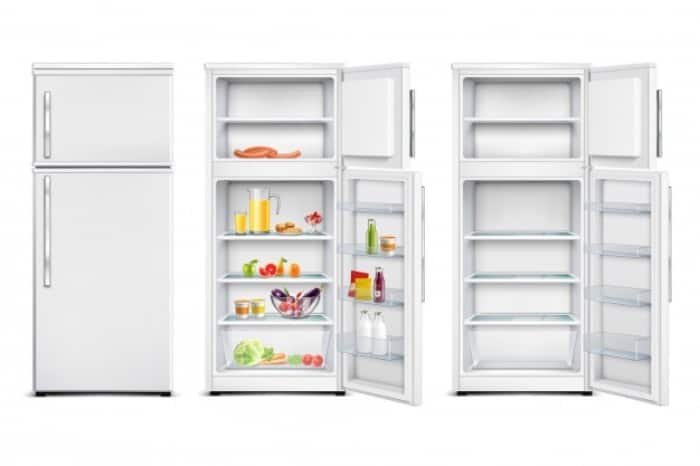 Cleaning the refrigerator and freezer.