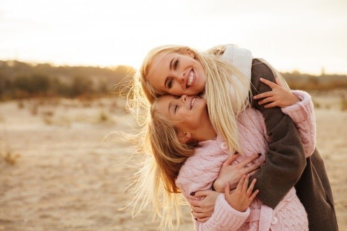 Mother-daughter friendship.