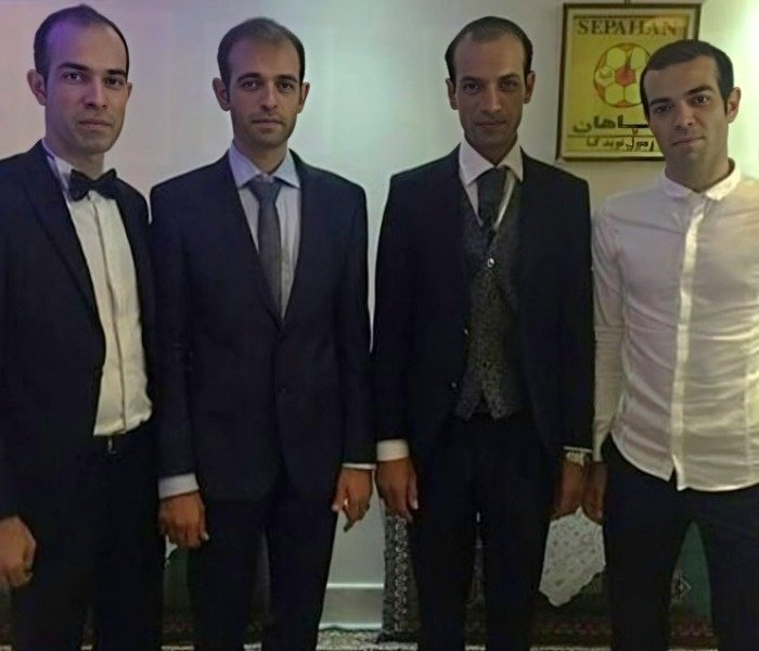 Moharram Navidkia with his brothers Family of Moharram Navidkia