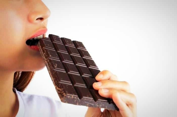 Excessive consumption of chocolate