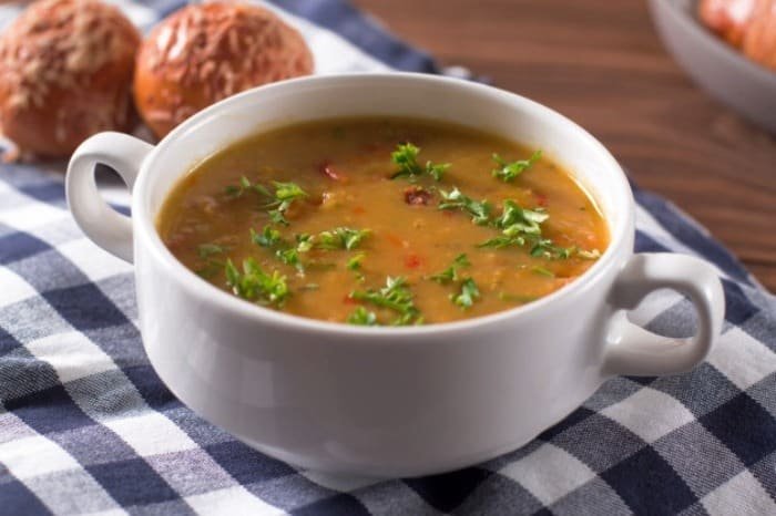 Lowering fever with soup