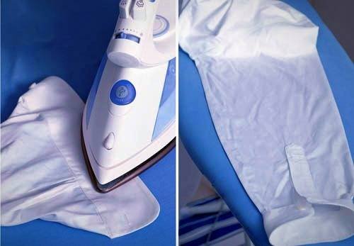 Ironing the Sleeves of a Men's Shirt