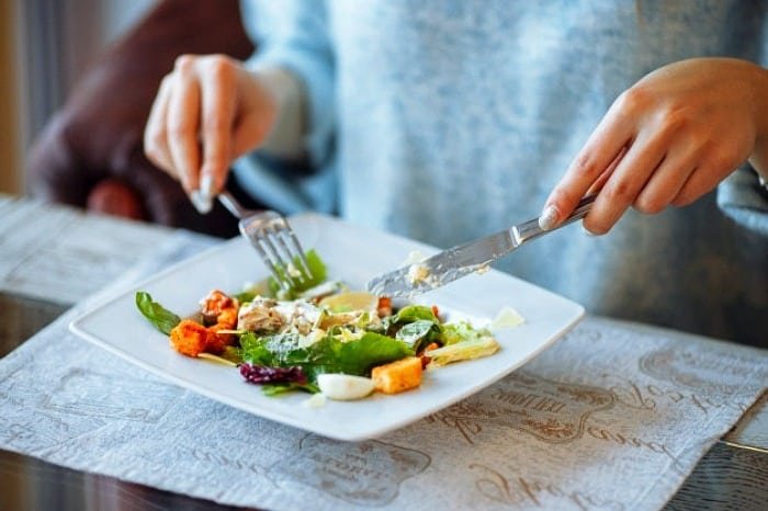 Consuming suitable foods