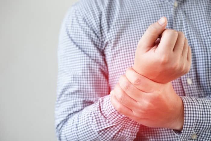 Bone disease and decreased wrist or hand grip strength