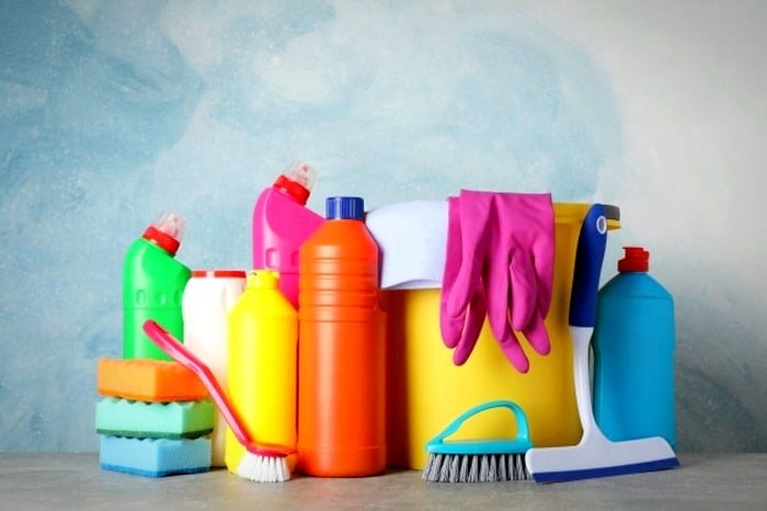 What are the hazards of cleaning products?
