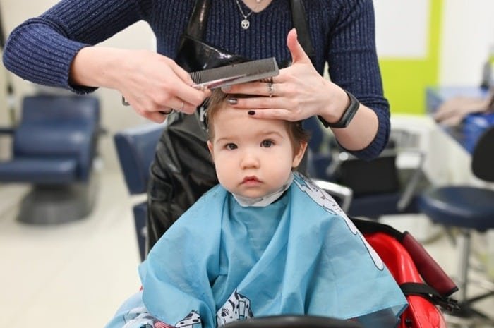 Going to the salon as a child Children's hairstyles