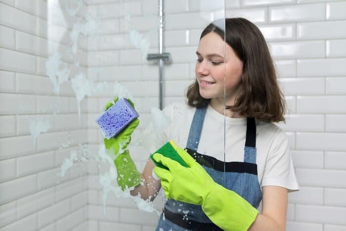 Method for Shining the Bathroom Glass