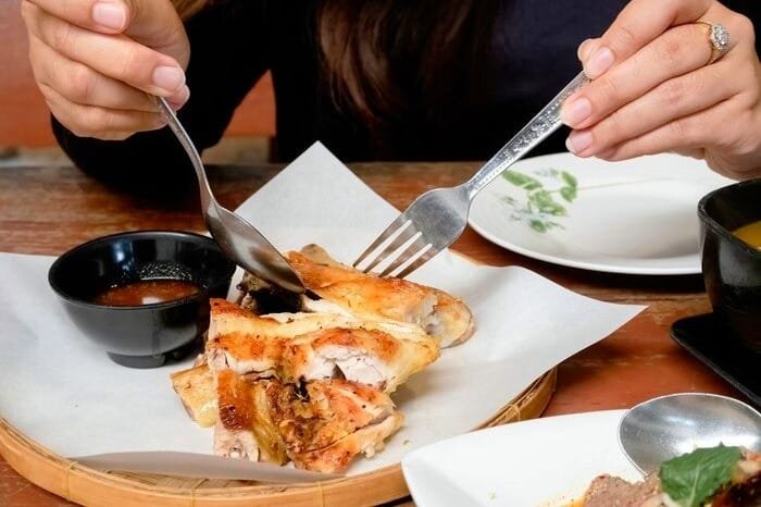Dining etiquette.