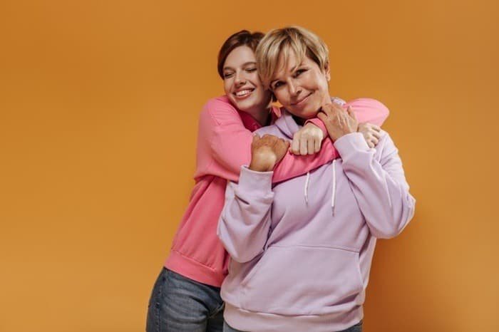 Mother and Daughter Affection
