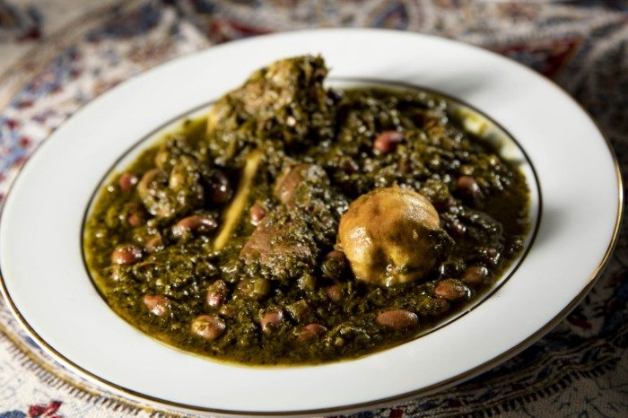 Ingredients for Ghormeh Sabzi