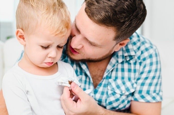 Hug the child